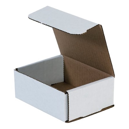 Bsc Preferred 5 x 4 x 2'' White Corrugated Mailers, 50PK BUY00026195